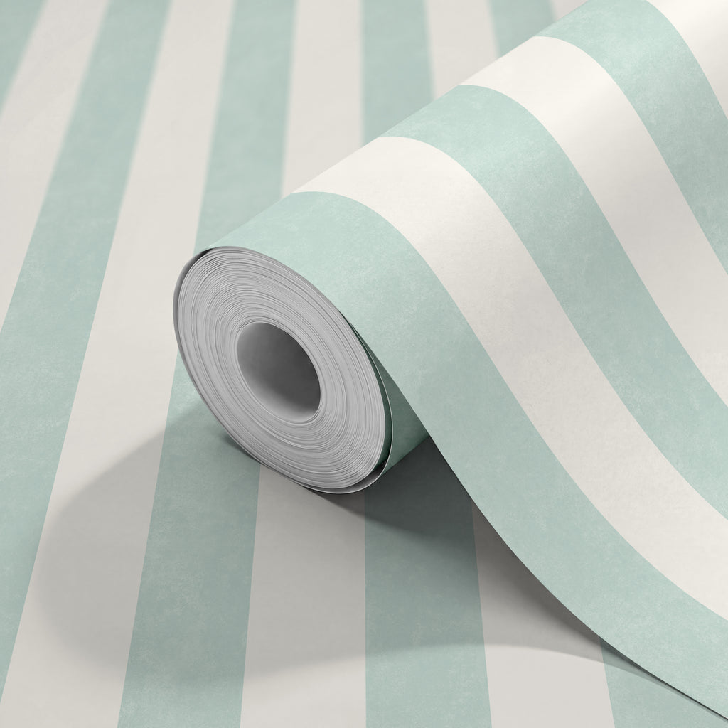 TEXTURED STRIPE - Duckegg Blue