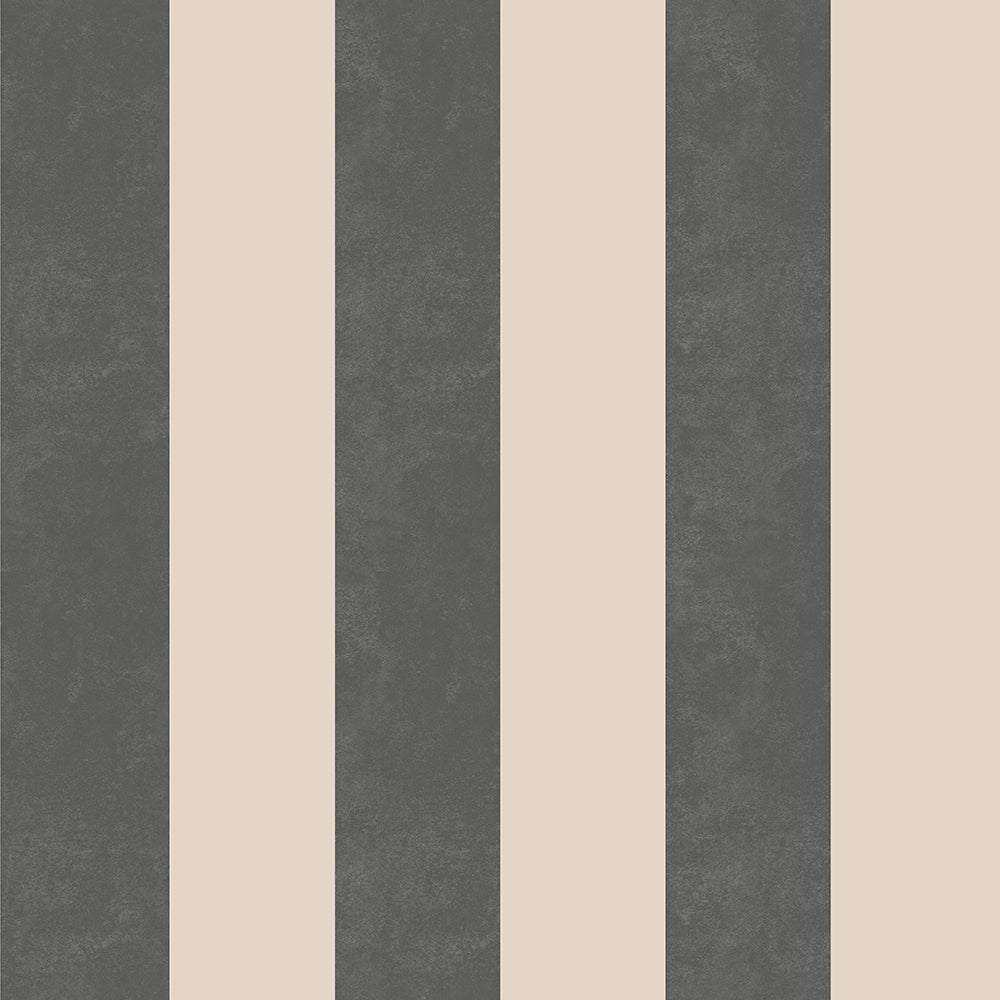 TEXTURED STRIPE - Black & Stone