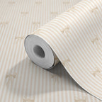 BOW STRIPE - Natural & White