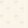 BOW STRIPE - Natural & White