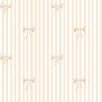 BOW STRIPE - Natural & White
