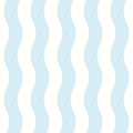 WAVY STRIPE - Sky Blue & White