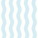 WAVY STRIPE - Sky Blue & White
