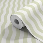 WAVY STRIPE - Apple & White