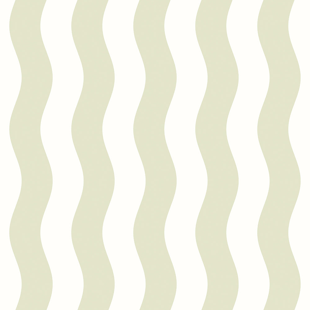 WAVY STRIPE - Apple & White