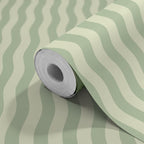 WAVY STRIPE - Tonal Green