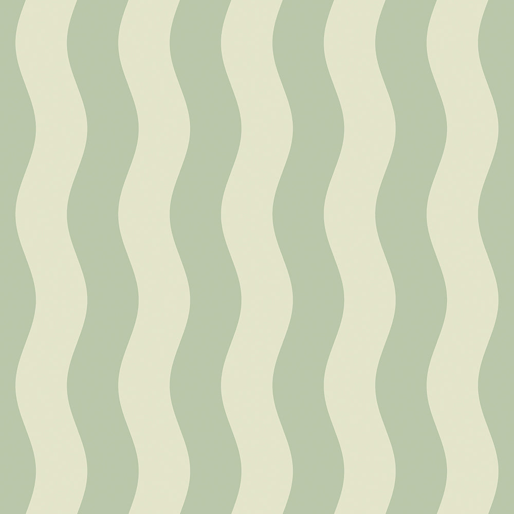 WAVY STRIPE - Tonal Green