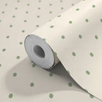 POLKA DOT SPOT - Green & Ivory