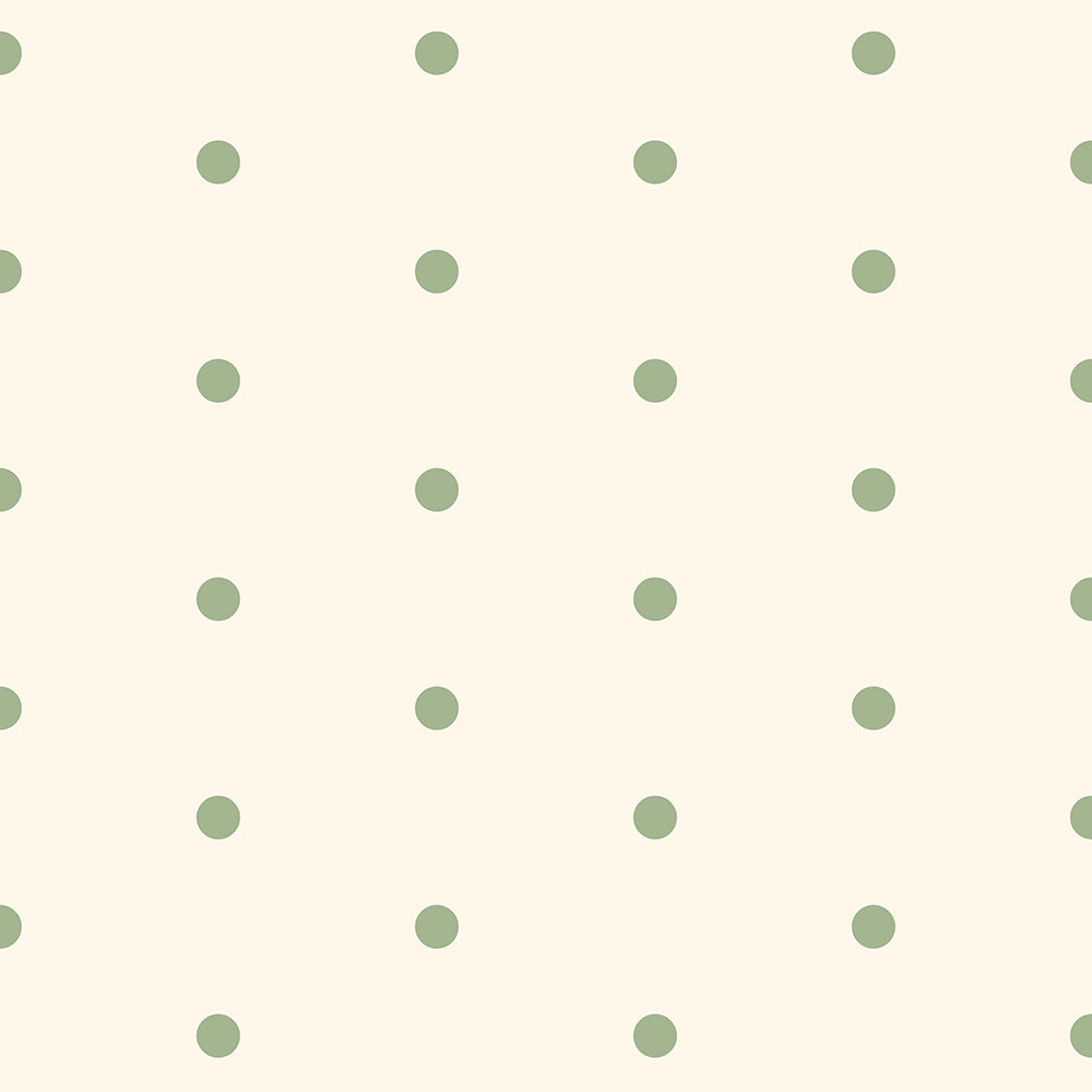 POLKA DOT SPOT - Green & Ivory