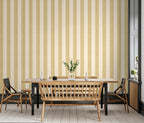 TEXTURED STRIPE - Gold & Cream
