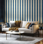TEXTURED STRIPE - Navy & Stone