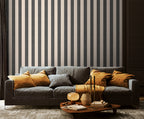 TEXTURED STRIPE - Black & Stone