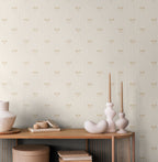 BOW STRIPE - Natural & White