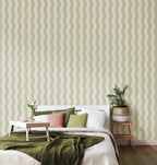 WAVY STRIPE - Apple & White