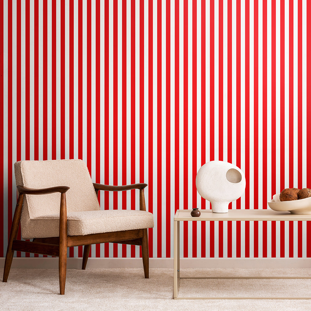 CLASSIC STRIPE - Red & White