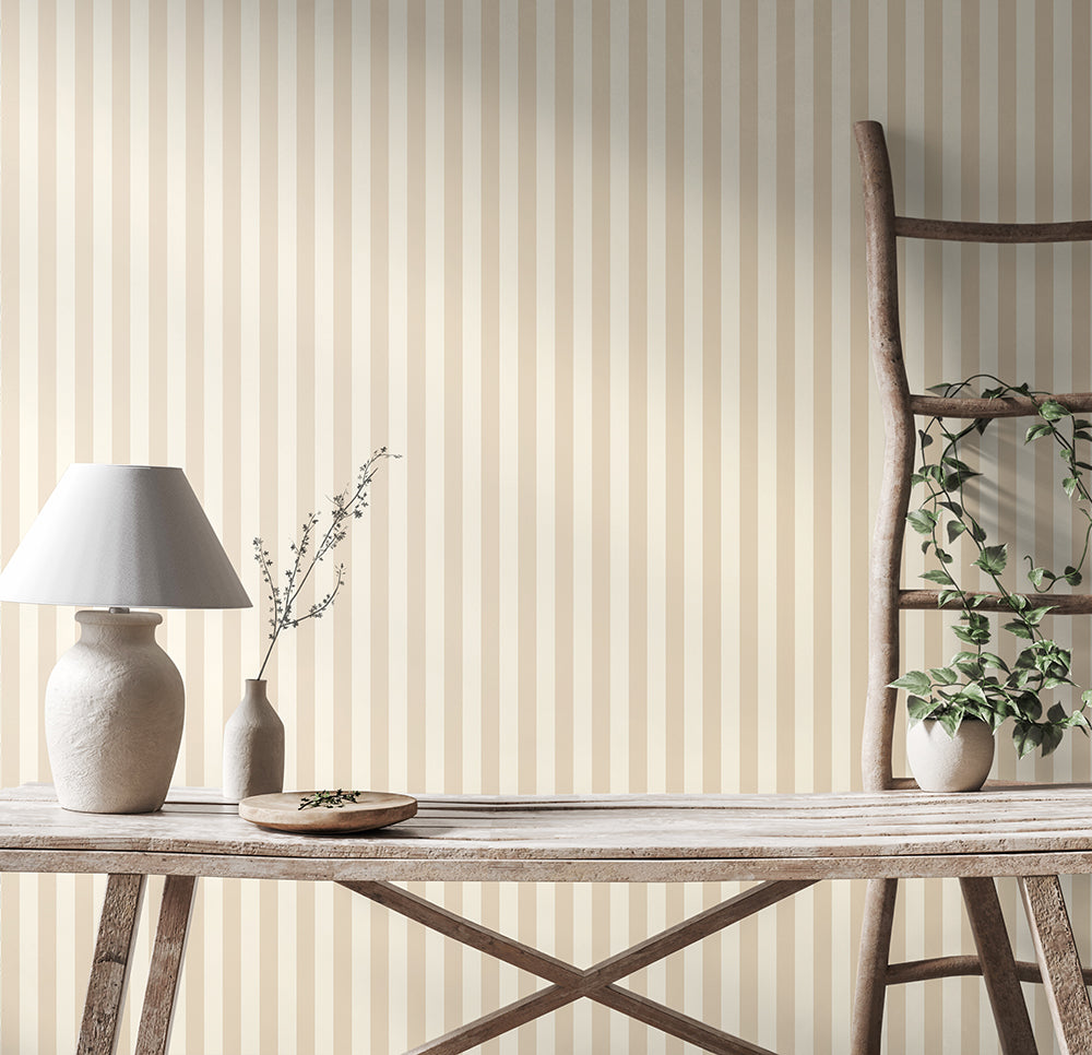 CLASSIC STRIPE - Linen & Ivory