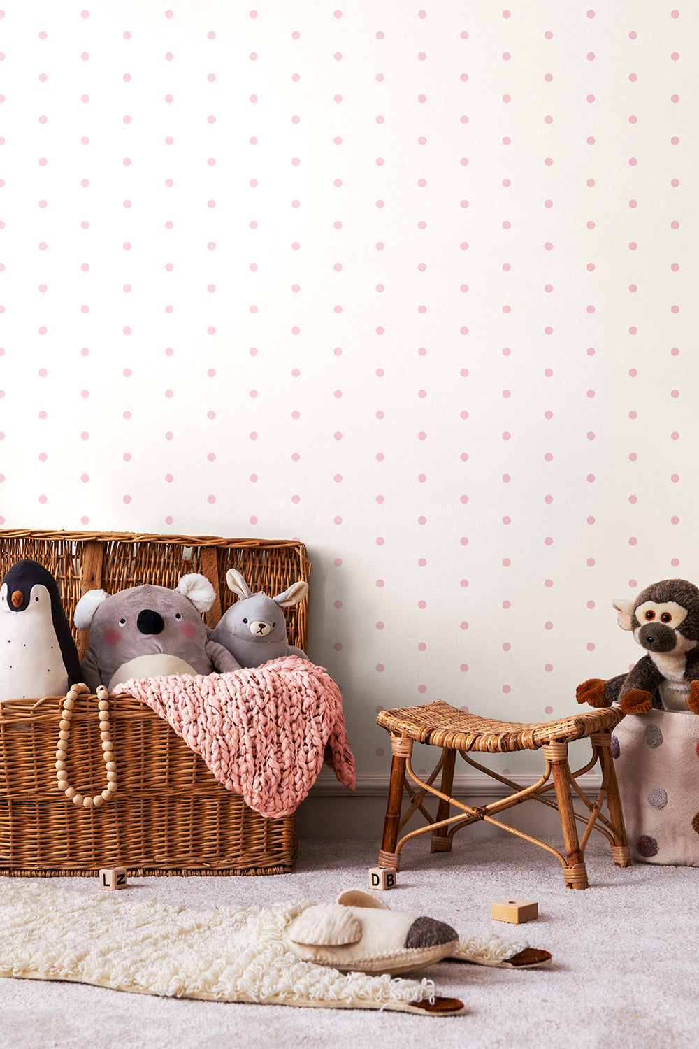 POLKA DOT SPOT - Pink & White