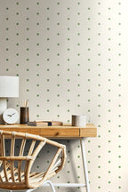 POLKA DOT SPOT - Green & Ivory